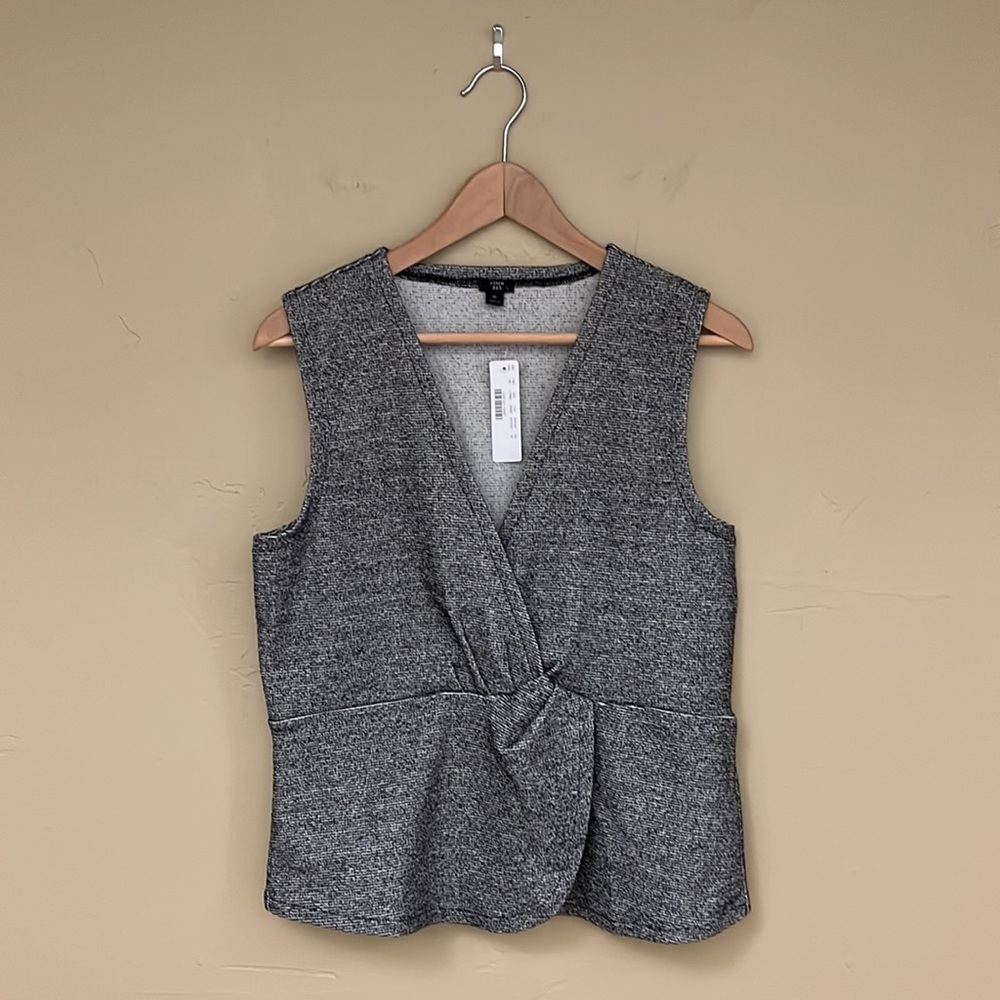 NWT J.Crew | 365 Bouclé Knit Tank | Charcoal | Size M